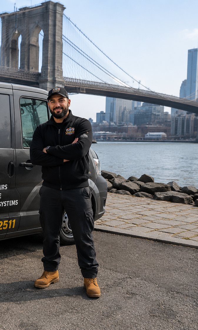 24 Hour Locksmith DUMBO locksmith greeting a DUMBO customer